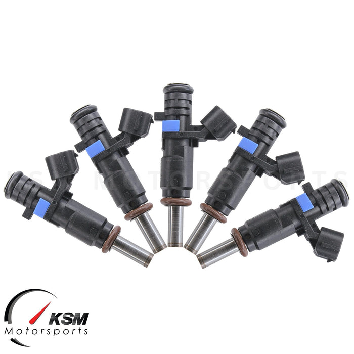 5 x 210cc 20lb Fuel Injectors for 2007-2009 Volkswagen Rabbit 2.5L I5 07K906031C