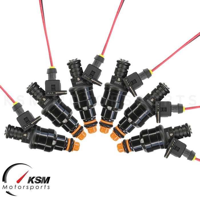 Set 6 x 850cc 80LB Einspritzdüsen, breite Passform, Bosch für BMW, AUDI, FORD, GMC, BUICK