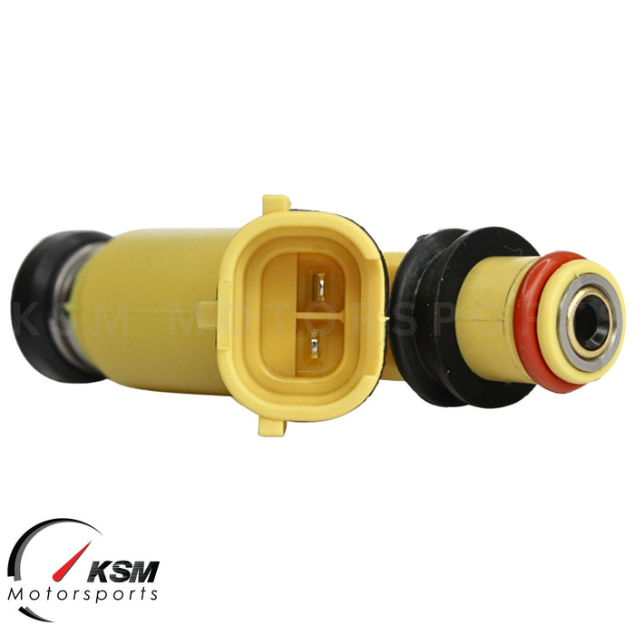 4 x 43lb 450cc YELLOW FUEL INJECTORS 195500-4450 FOR MAZDA RX8 MX5 MIATA TURBO