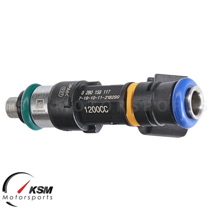 Set 4 1200cc fuel injector for MITSUBISHI EVO X 4B11T BOSCH style EV14 Evolution