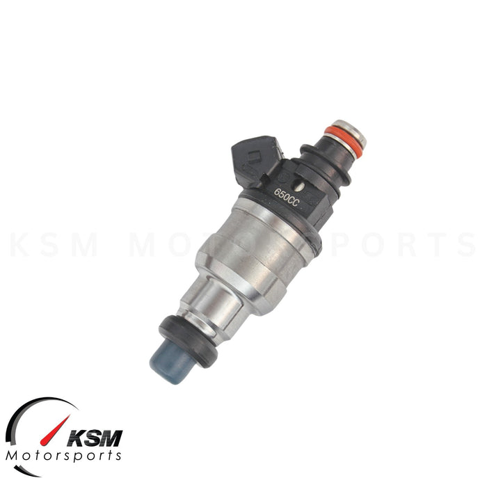 6 x 650cc Fuel Injectors for Nissan RB20 RB24 RB25 RB26 RB30 R31 R32 2.0 3.0 E85