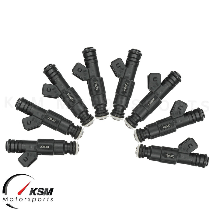 8 x EV6 Fuel Injectors 1300cc for for LS1 LS2 HSV Gen 3 XR8 VN Z 124lb EV1 plug