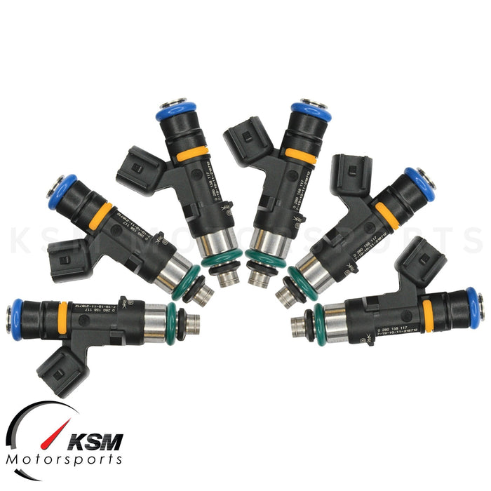 Set of 6 x 1300cc fuel injectors for NISSAN SKYLINE R33 GTS-T RB25DET BOSCH EV14