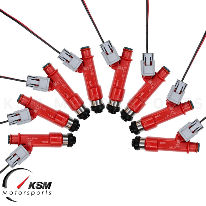 8 x 850cc Fuel Injectors for Toyota 1UZFE E85 LEXUS SOARER V8 FIT DENSO AISIN