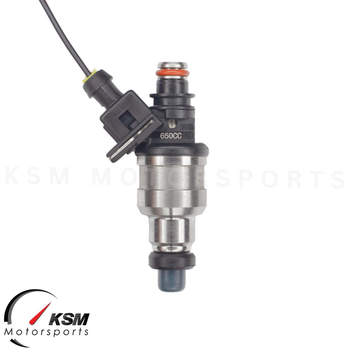6 x 650cc Fuel Injectors for Nissan RB20 RB24 RB25 RB26 RB30 R31 R32 2.0 3.0 E85