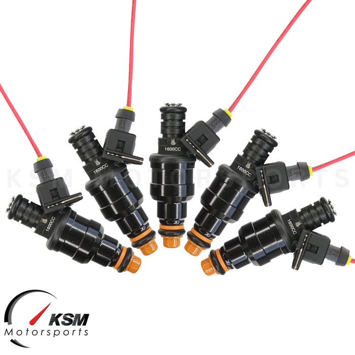 5 1600cc 152lb Fuel Injectors for Volvo S40 V50 S60 XC90 C70 Turbo Fit Bosch EV1