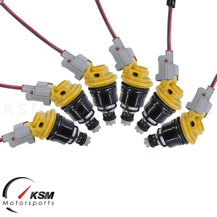 6 x 550 cc 555 cc Einspritzdüsen für Nissan NISMO SKYLINE R33 GTS-T RB25DET E85