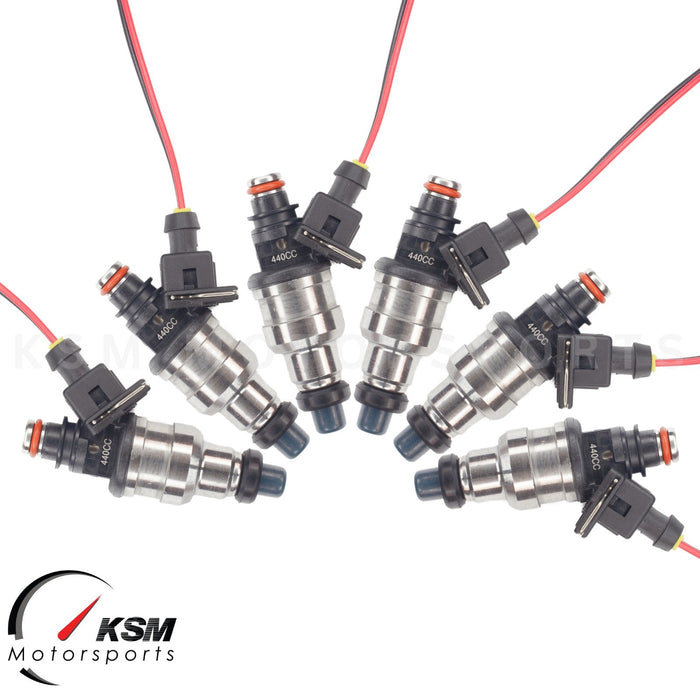 6x 440cc KSM Fuel Injectors for Nissan RB20 RB24 RB25 RB26 RB30 R31 R32 2.0 3.0