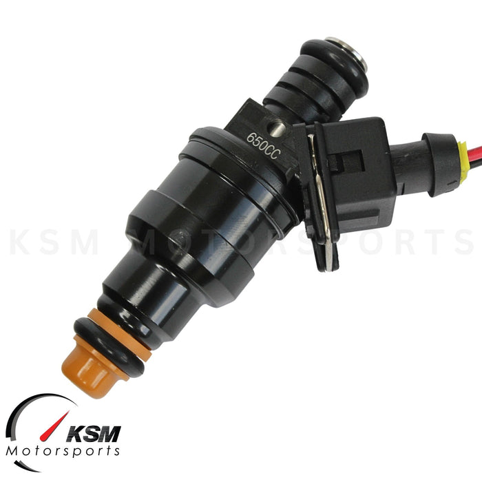 6 x 650cc Fuel Injectors for A6 323i 325i 328i 525i Mustang Regal V6 E85