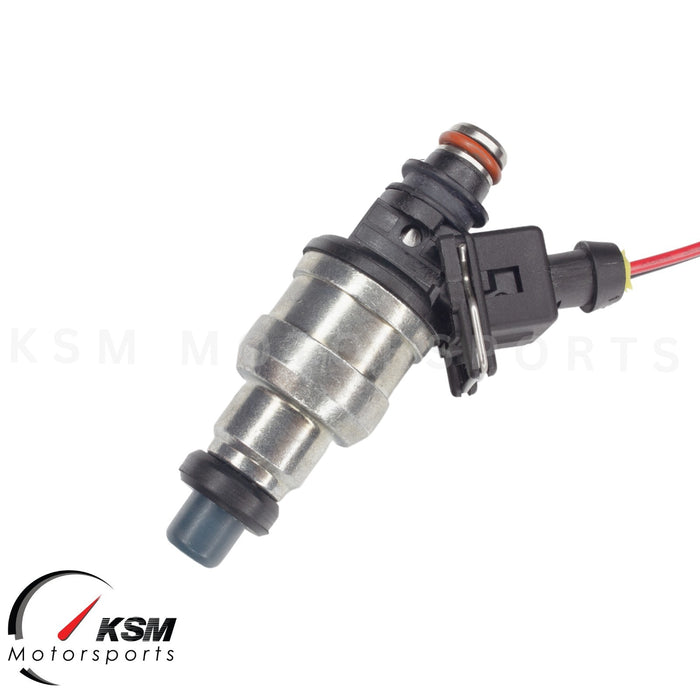 Set 4 x 1400cc Fuel Injectors For EVO 4-9 RX-7 FC3S 13B 20B 4AGE 4G63T EV1 E85