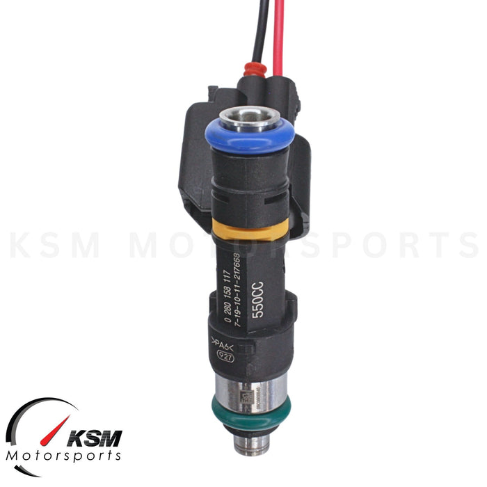 6 x 550cc fuel injectors for NISSAN SKYLINE R33 GTS-T RB25DET fit BOSCH EV14