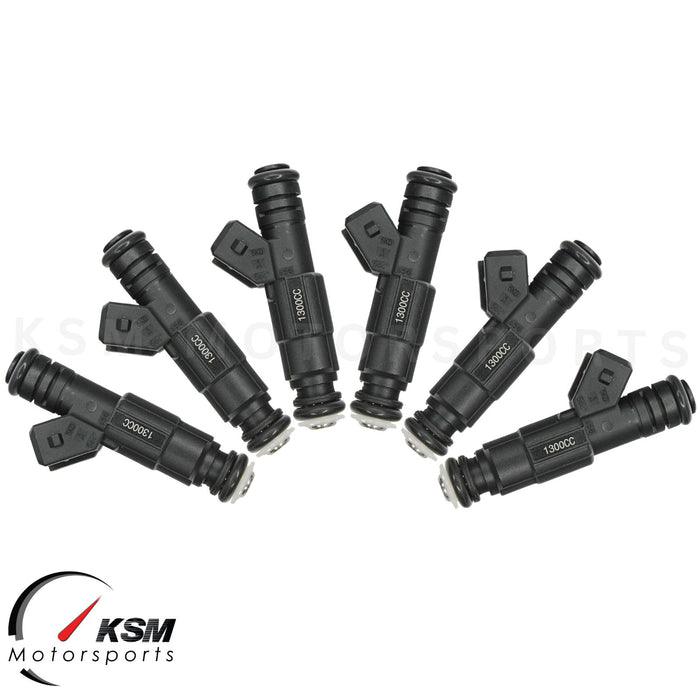 6x EV6 Fuel Injectors 1300cc 124lb for BMW E36 E46 M50 M52 S50 M3 M5 TURBO Z3 Z4
