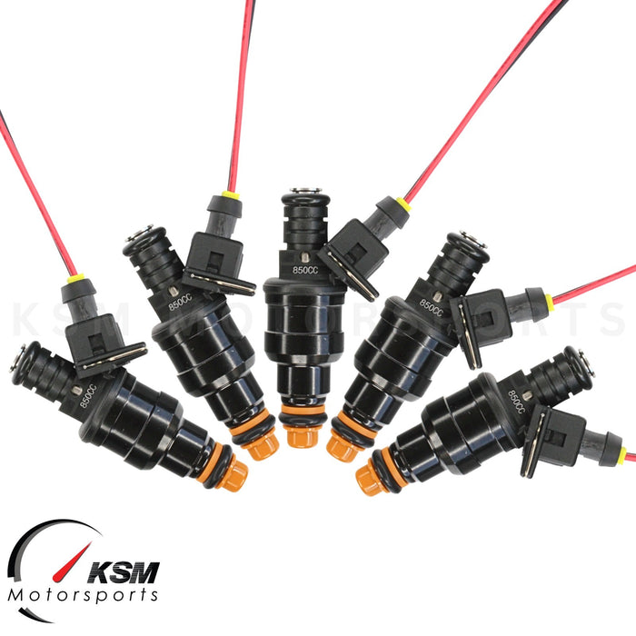 5 injecteurs de carburant 850 cc 80 lb pour Volvo S40 V50 S60 XC90 C70 Turbo Fit Bosch EV1
