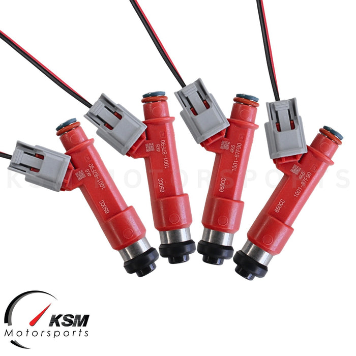 4 x 650cc fit Denso FUEL INJECTORS For MAZDA RX8 13B ROTARY 1.3L TURBO
