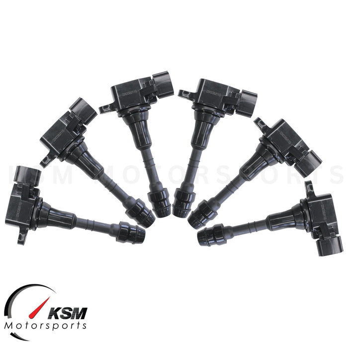 6 x Ignition coils for Infiniti Nissan Suzuki 3.5L 4.0L V6 22433-8J115 UF349