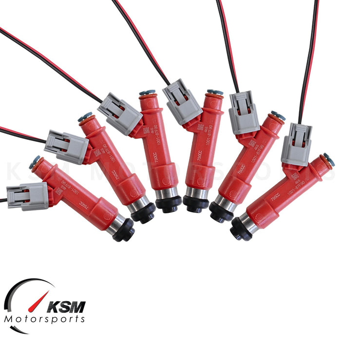 750cc Fuel Injectors for Nissan RB20DET RB26DETT R32 R33 R34 GTR E85 fit DENSO