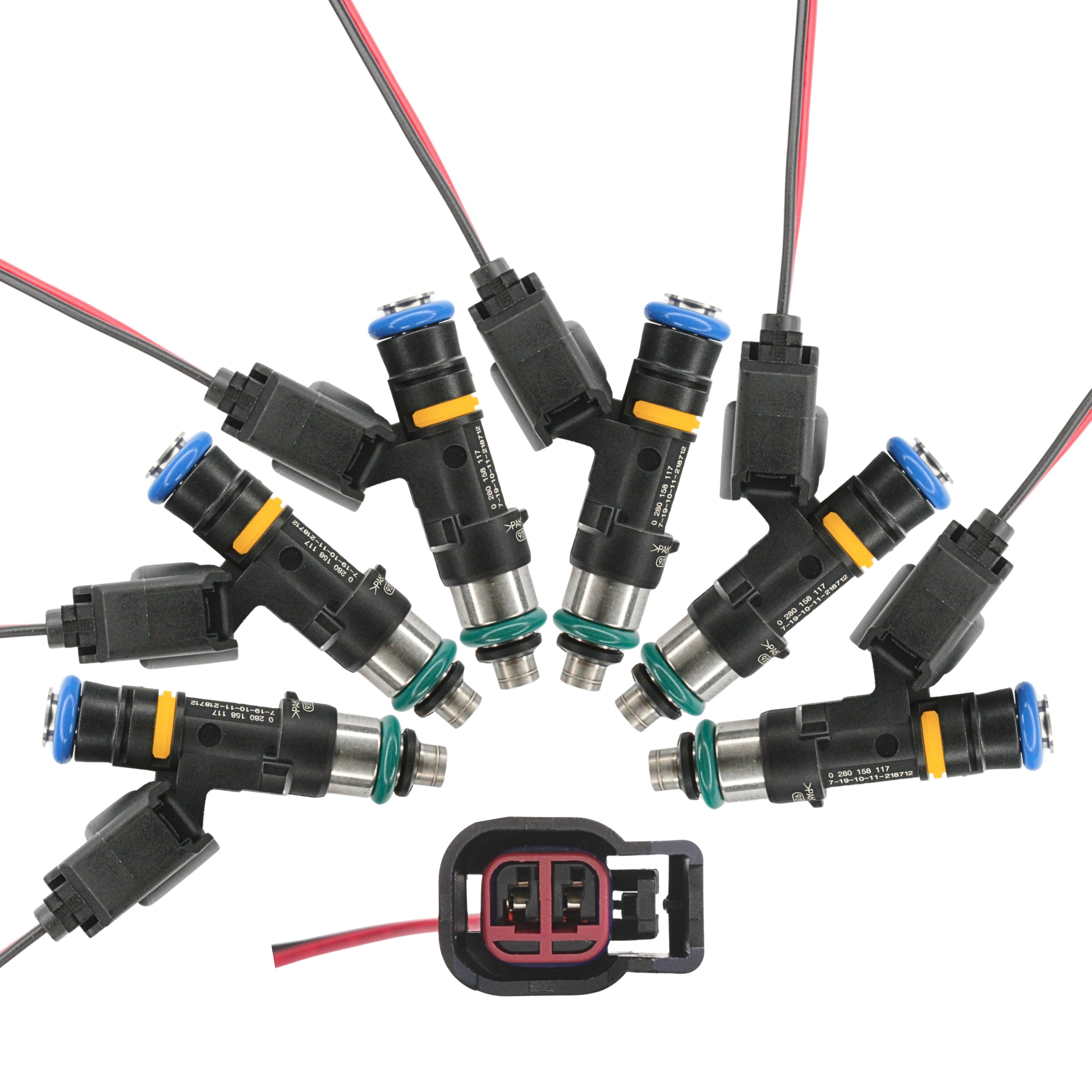 Set of 6 x 1300cc fuel injectors for NISSAN SKYLINE R33 GTS-T RB25DET ...