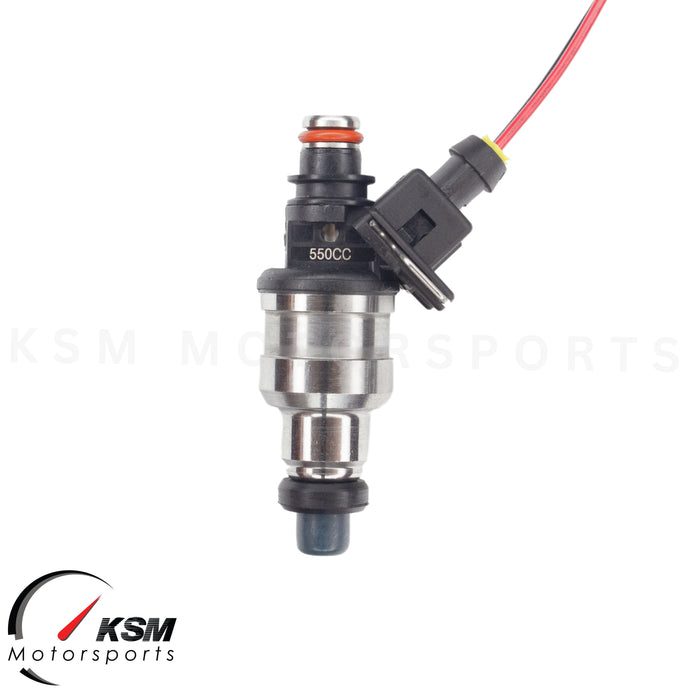 4 injecteurs de carburant 550 cc pour Honda OBD1 OBD2 B16 B18 B20 D15 D16 D18 F22 H22.