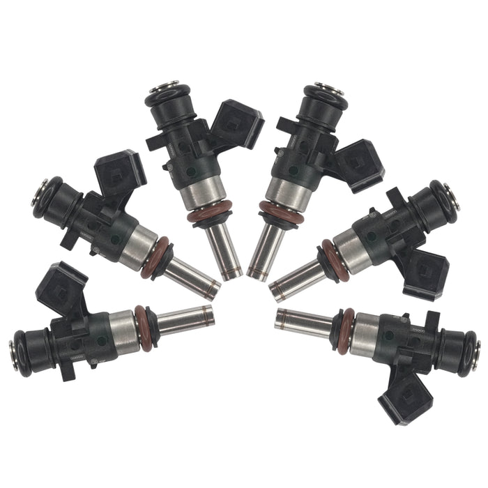 6 x 650 cc Einspritzdüsen passend für Bosch Düsenventil EV14KT Benzin 0280158040 
