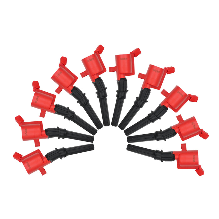 10 x Ignition Coils For 1997-2016 Ford E350 Excursion F250 F350 F450 6.8L DG508