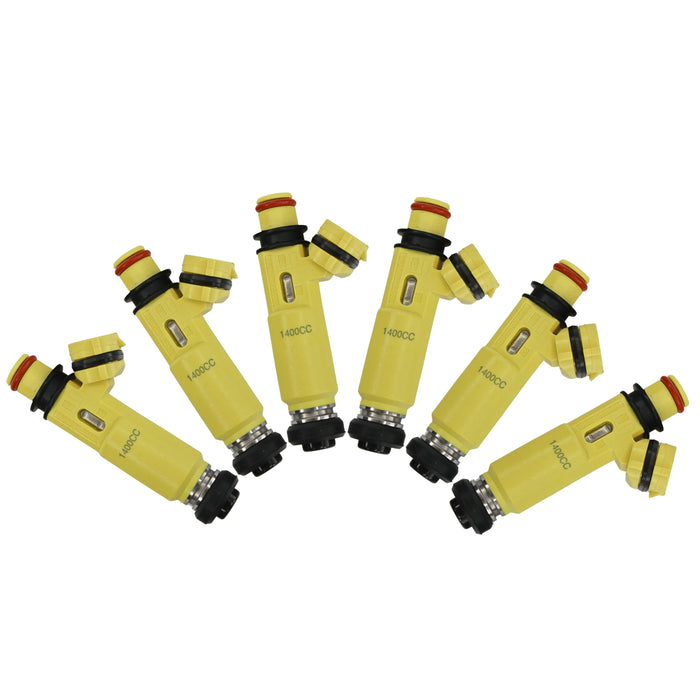 6 x 1400cc Fuel injectors for TOYOTA 1FZ-FE LANDCRUISER FZJ78,79,105 LEXUS
