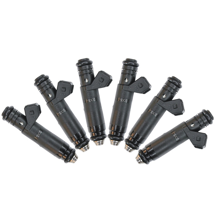 6x 750cc 72lb fit Siemens Deka Fuel Injectors EV1 for VW Audi BMW Ford Chevrolet