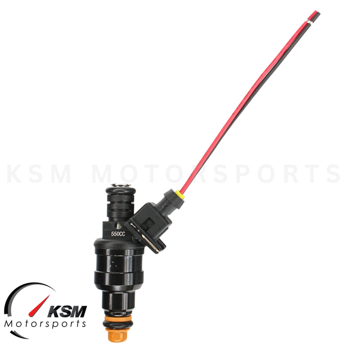 4 x 550cc 52LB Fuel Injectors Wide fit Bosch E30 S14 M10 Turbo DOHC TT