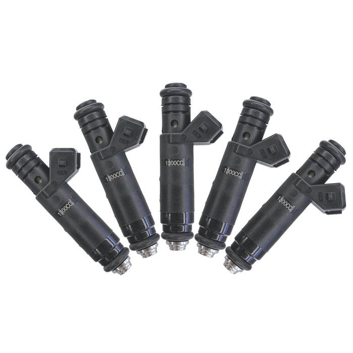 5x 1300cc 124lb fit Siemens Deka EV1 Fuel Injectors For Audi VW RS2 S2 Volvo E85