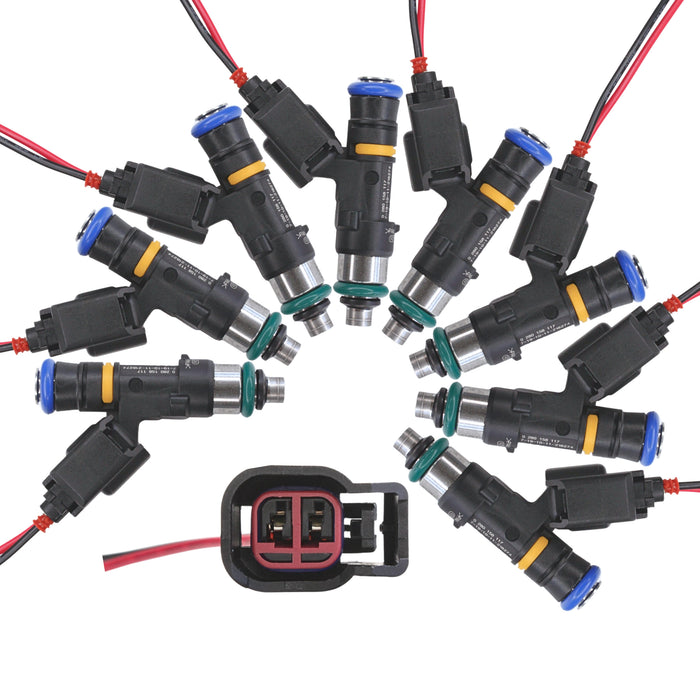 8 EV14 114lb 1200cc fuel injectors for LS2 6.0 Pontiac GTO C6 Corvette CTS-V 5.3