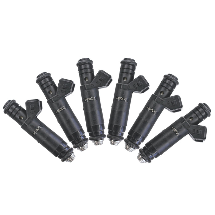 6 1400cc 133lb fit Siemens Deka Fuel Injector EV1 for VW Audi BMW Ford Chevrolet