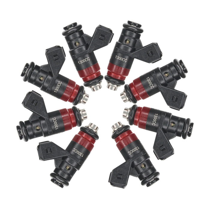 8x 124lb 1300cc fit Deka Kompakte Kurze Kraftstoff Injektor FI114700 EV1 Hohe Impedanz 