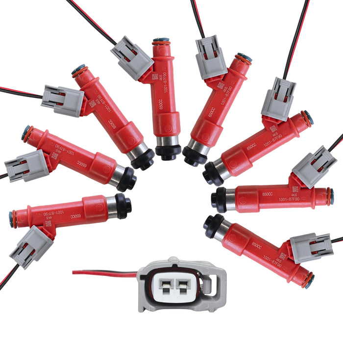 8 x 650cc Fuel Injectors for Toyota 1UZFE E85 LEXUS SOARER V8 FIT DENSO AISIN