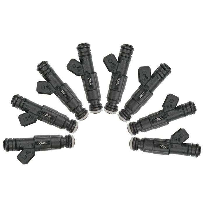 Set mit 8 passenden Bosch 650cc Einspritzdüsen für BMW V8 M60 M62 540i 740i X5 60lb 62lb
