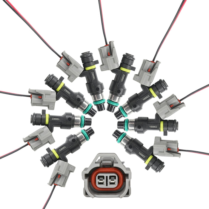 8 x 1000cc 95lb Fuel Injectors For 04-10 Infiniti QX56 04-16 Nissan 5.6 V8 VK56