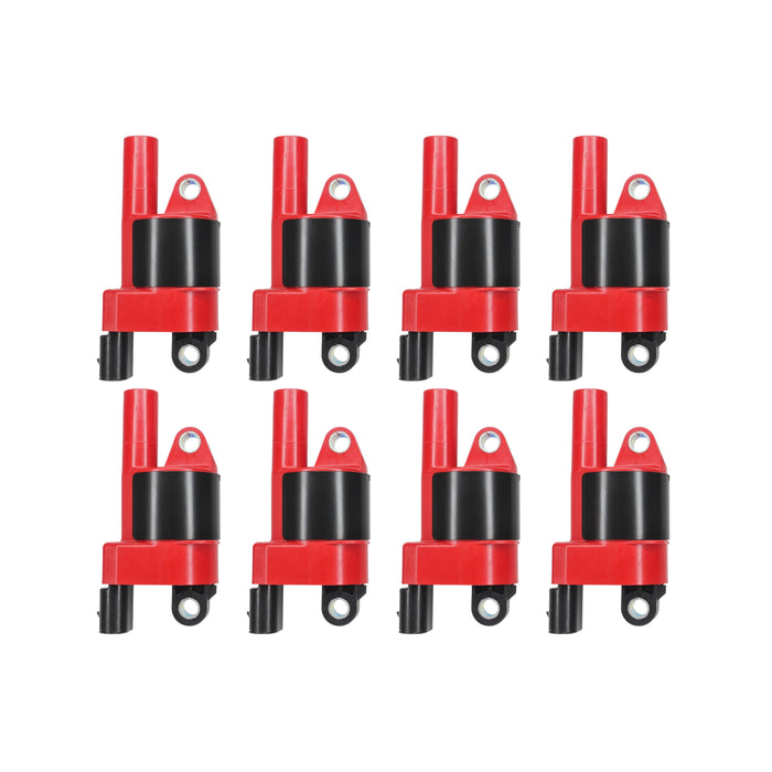 8 Round Ignition Coils For 2003-2007 GMC Savana 1500 2500 3500 4.8L 5.3L 6.0L V8