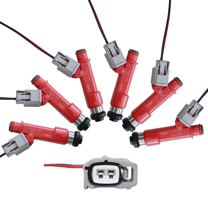 1200cc Fuel Injectors for Nissan RB20DET RB26DETT R32 R33 R34 GTR E85 fit DENSO