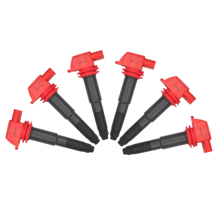 6x Red Ignition Coil for 2011-2016 Porsche Panamera 3.6L 94860210402 94860210404