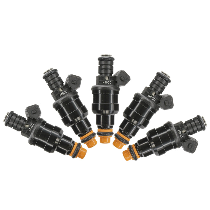 5x 440cc 42lb Fuel Injectors for Volvo S40 V50 S60 XC90 C70 Turbo Fit Bosch EV1