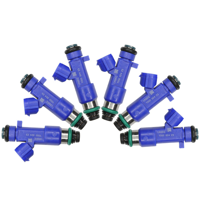 6x 1200cc Fuel Injectors fit Denso For Nissan Infiniti G37 GTR 63570 14002-AN001