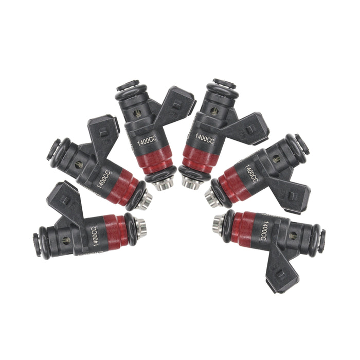 6x 133lb 1400cc fit Deka Compact Short Fuel Injector FI114700 EV1 High Impedance