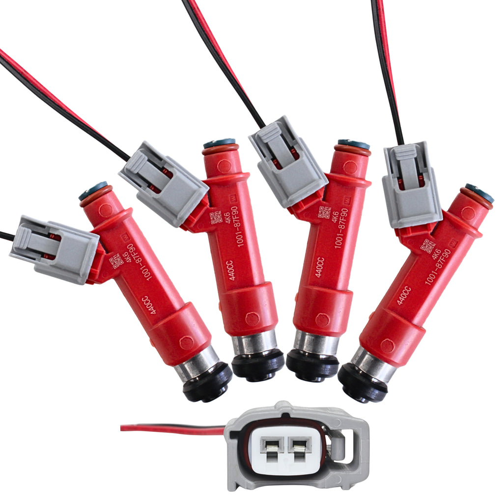 ０４４ 4 x 440cc fit Denso FUEL INJECTORS For MAZDA RX8 13B ROTARY 1.3L