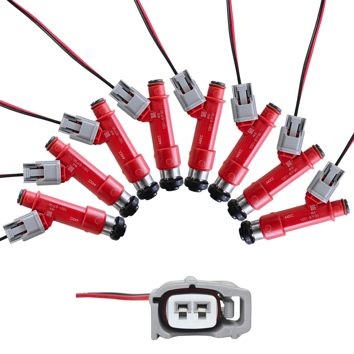 【Tttttt】フーチェFUCES AR essence Uprise 8 x 440cc Fuel Injectors for Toyota 1UZFE E85 LEXUS SOARER V8 FIT