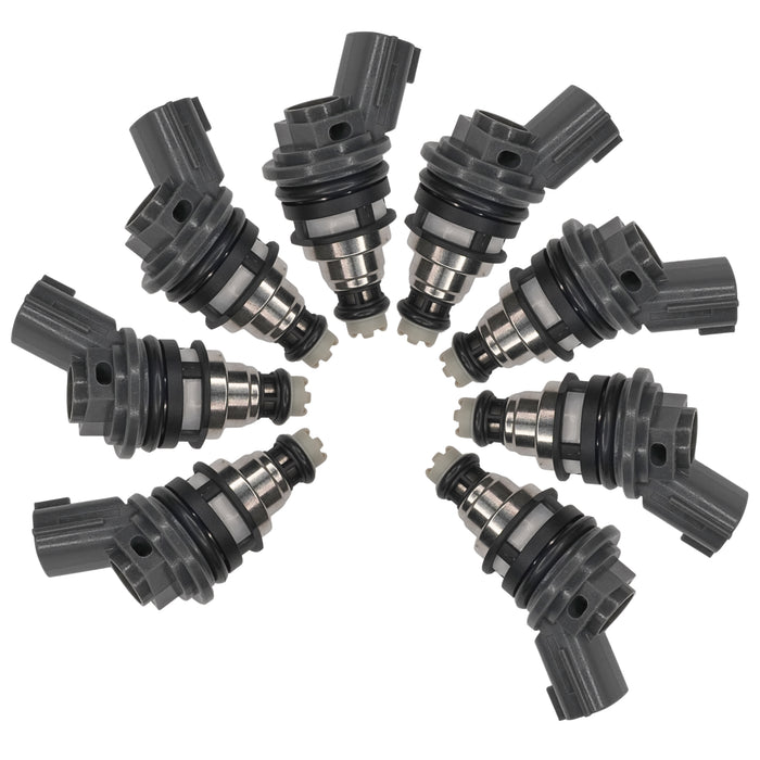 8 x Fuel injectors OEM 16600-67U01 375cc fit 1993-1996 Infiniti Q45 4.5L V8