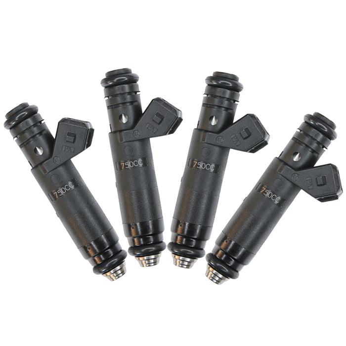 4 750cc 72lb fit Siemens Deka EV1 Fuel Injectors FOR VW Audi 1.8T E85 fit Bosch