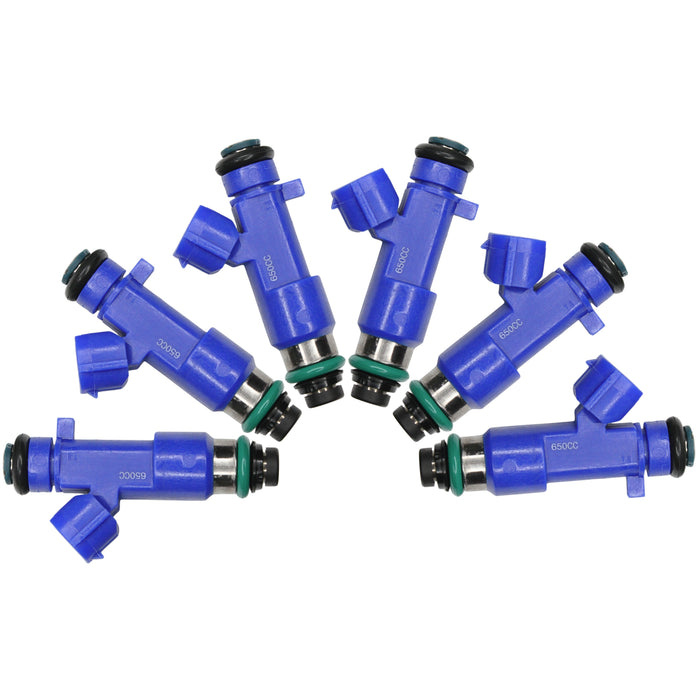 6 x 650cc Fuel Injectors fit Denso For Nissan Infiniti G37 GTR 63570 14002-AN001