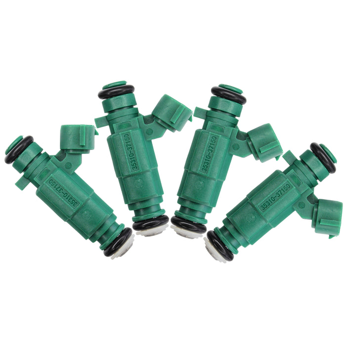 4 fuel injectors Fit Bosch 2006-2011 Hyundai Accent Kia Rio 1.6L I4 35310-37150