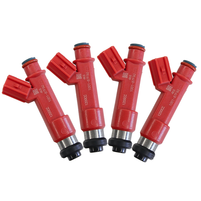 1200cc 1001-87F90 Fuel Injectors for Toyota Celica Supra GS300 1ZZ 2ZZ fit DENSO