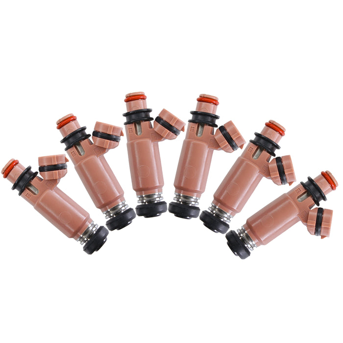 6 x 850cc Fuel Injectors FOR Mitsubishi Magna Galant v6 Turbo 6G75 fit DENSO