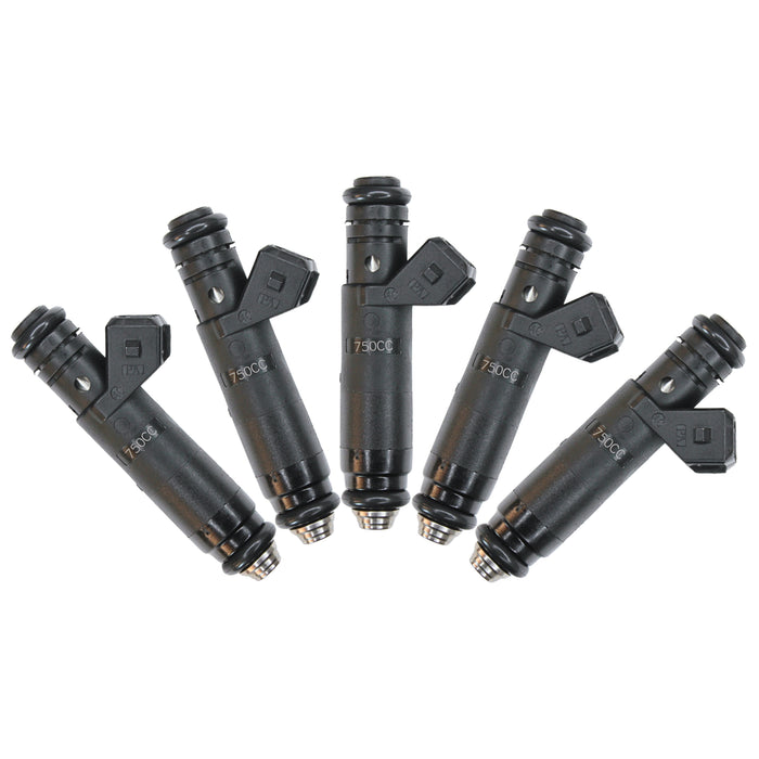 5x 750cc fit Siemens Deka 71LB High Impedance Fuel Injectors EV1 107961 FI114961