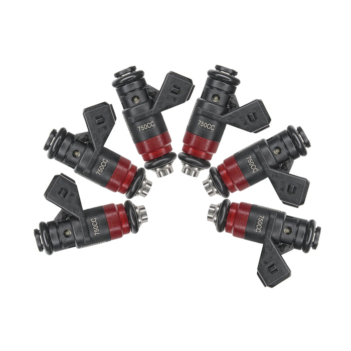 6 x 71lb 750cc fit Deka Compact Short Fuel Injectors FI114700 EV1 High Impedance